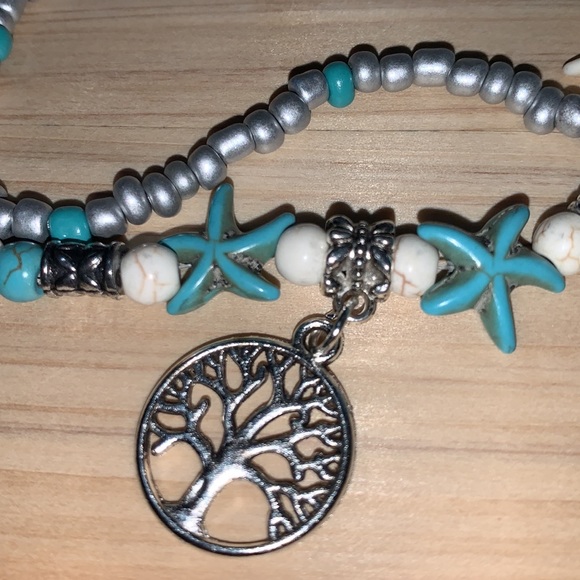 Beads Anklets for Women Tree of life Multi Layer Anklet Leg Foot Bracelet. - Picture 5 of 5